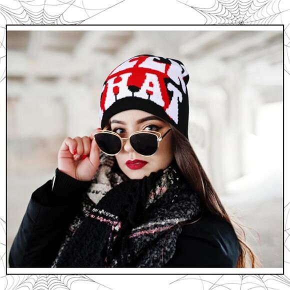 Ramede 4 Pcs Y2k Beanie Pack - Double Sided Graphic Beanies for Men and Women,‎ - Picture 3 of 7